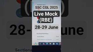 RBE Live Mock Test (28-29 June)📝📚 SSC CGL Tier 1 | #ssc #ssccgl #mocktest #rbe #chsl #motivation