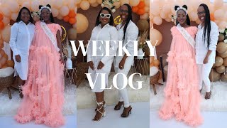 Vlog: A couple of days in my life | Night-time skincare routine | Baby Shower | Work Work Work |