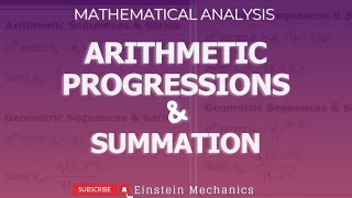 Ep 2 | Arithmetic Progression | Sum of Arithmetic Progression | AP | Mathematical Analysis