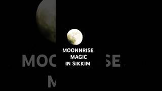 Magical Moonrise Over Sikkim | Peaceful Slow Motion Night #Shorts