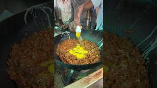 20 Eggs - Spicy Egg Bhurji Making In Bulk Amount - #streetfood #shorts #creatingforindia