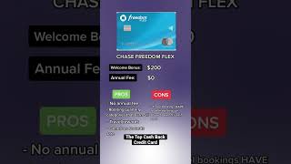The Chase Freedom Flex is a TOP Cash Back Credit Card #finance #creditcard #freedomflex