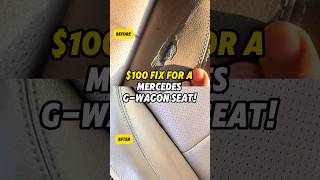 $100 Fix for aMercedes G-Wagon Seat!#diy #sold #makemoney #revamping