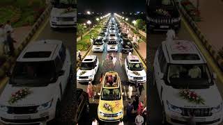 Royal Wedding Entry | 40 Range Rovers, Limo, 10 Land Cruisers & Flower Decor | Luxury Baraat Vibes 🚘