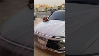 Wedding car decorations #flowers #saudiarabia #wedding #carlover #love