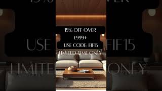 10% Off £350+ | 15% off £999+ | 20% off £2000+ furniture shop https://www.furnitureinfashion.net/