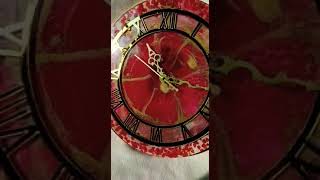 Beautiful Wal clock resin art work #luxurydecor #shorts #ytshort #resinart #resinartist
