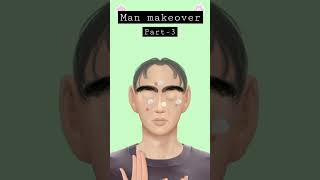 ASMR homeless man makeup transformation -3/makeove annimation#asmr #asmrhayah#homelesstransformation