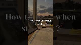"Struggling to focus while studying? Try this! 🔑"#studytips #focusmode#examseason#academicgoals