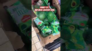 Once a week Grocery Haul! #foodshorts #groceryhaul #groceryhaul2025