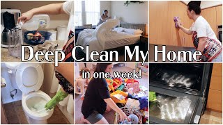 How To DEEP CLEAN Your Entire Home in 1 Week  | Deep Clean with Me