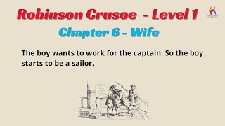 Learning English Through Stories |  level 1👍Robinson Crusoe-Chapter 6-Wife, An interesting story.