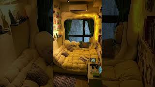 Would you like a small bedroom like this? #smallhomedesign #warmhome  #dreamlove #bedroom #shorts