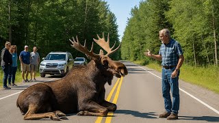 Rescuing a Deer Trapped in a Mud Pit