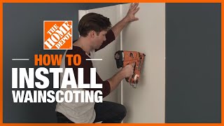 How to Install Easy DIY Wainscoting | The Home Depot
