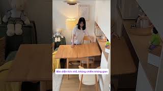 Hè về rồi mua bàn thôi #qidecor #noithatgo #noithatthongminh #bangapgon #noithathiendai