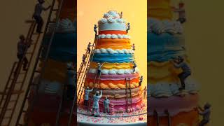 Tiny Pastry Chefs & the Giant Rainbow Cake#MiniatureWorld #FantasyBaking #CakeArt #TinyChefs #Whim