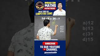 Number Analogy Trick | Reasoning Trick | Maths Tricks | imran sir maths#shorts