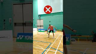 Badminton doubles defence leg position | Get lower in defence ✅