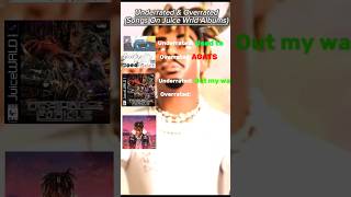 Underrated and overrated Songs on Juice Wrld Albums #shorts #juicewrld #lljw