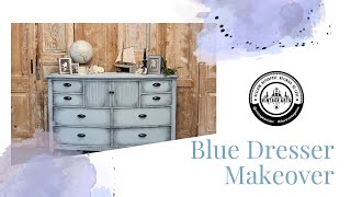 Blue Dresser Makeover