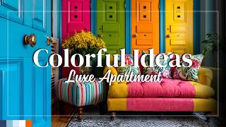 Small Colorful Apartment Styling Tips 💫 Brilliant Storage That Adds Vibrant Luxe to Tiny Spaces
