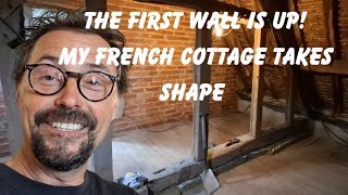 DIY Loft Conversion in Rural France: Finishing Our 150-Year-Old Farm Cottage walls.