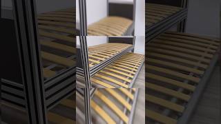 Aluminum Extrusion Double Bed  #design #3dprinting #bedroom