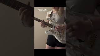 Dear John guitar solo vertical screen (^ω^) #electricguitar #dearjohn #guitarbeginner