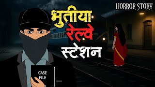 भूतिया रेल्वे स्टेशन | Horror Story | Horror Animation Stories | Scary Crocodile