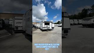 Have you ever seen an ALL ELECTRIC, 13ft couples camper? 2025 Keystone Coleman 13R #rvlife #camper