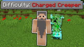 Minecraft, But A Charged Creeper Spawns On Me Every 10 Seconds