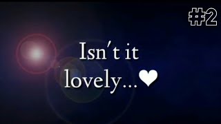 Isn't it lovely all alone||Lyric whatsapp status||