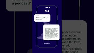 What is storytelling in a podcast?