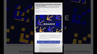 BINANCE GOT SUED 😬 (Not Good) #crypto #cryptonews #binance #shorts #binancenews