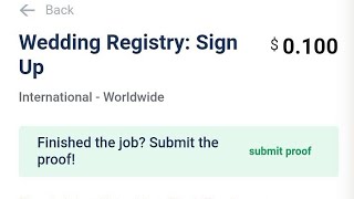 Wedding registry on #sproutgigs #picoworkers #100ksubscribers #wedding #registry