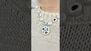 Creating Unique Clay jewelry with pearl and stone : A Jewelry-Making Journey 💎✨