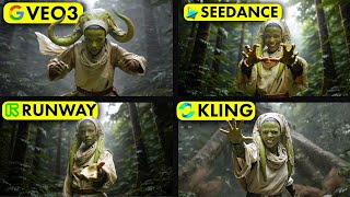 The Best AI Video Generators Tested: VEO3 v Seedance v Runway v Kling