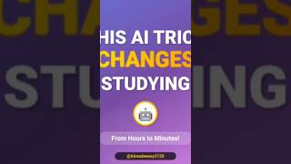 This AI study trick will save your semester 🤯 #StudyTips #ChatGPT #StudyHacks  #AITools #StudySkills