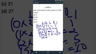 convert 10101 binary to decimal number system part 3 #simpletricks  #learntricks #easylearn #trick