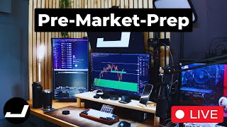 (Live) Pre-Market-Prep - Markets Filling Gaps Towards The Downside! | SPY/QQQ/TSLA | Wednesday