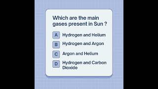 Which are the main gases present in Sun ?