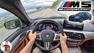 2023年型BMW M5コンペティションは、AWDのグリップとRWDの楽しさを1つにまとめた最高のモデルです（POVドライブレビュー）