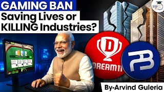 End Of India’s Gaming Industry?| Dream11, Rummy, Poker BAN? | Modi Govt New Bill | UPSC | StudyIQ