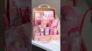Pink School Hamper 🎀🌷#pink #stationary #stationery #hampers #kawaii