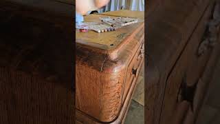 How To Cover A Furniture Repair #diy #restoredfurniture #antique