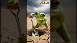 The Frog Who Made a Pond in the Desert 🐸💧😰 Heart Touching Motivational Story #ai #shorts #frog