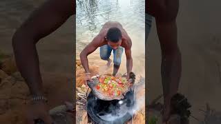 Him & that fish 🐟 Burnt up 😂 #shorts #funnyshorts #trendingshorts #cookingvideo #cooking #fishing