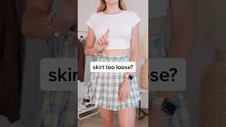#diy #short SAVE THIS easy hack for when your skirts are too loose! 🌼 #hack #ou