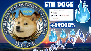 Department Of Govt. Efficiency ($DOGE) could BOOM during the BULLRUN